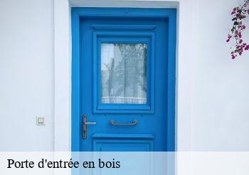 Porte d'entrée en bois  93470